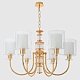 подвесная люстра crystal lux elena sp6 gold