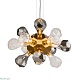 подвесной светильник delight collection kr1197p-12 brass, smoky/clear