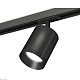 комплект трекового светильника ambrella light track system xt7422001 sbk/pbk черный песок/черный полированный (a2537, c7422, n7031)