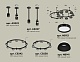 комплект подвесного светильника ambrella light techno ring xr92221101 (a9222, a9227, c9238, c9232, n8113, n8141)