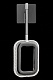 бра theona le7701/1w grey/black chrome