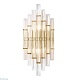 настенный светильник crystal lux saragosa ap2 brass/transparente