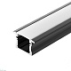 алюминиевый профиль arlight line-2315-f-2000 anod black 044278