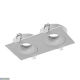 корпус встраиваемого светильника swg combo-2s2-wh 004158
