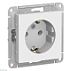 розетка с/з, 16а systeme electric atlasdesign бел atn000143