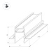 шинопровод встраиваемый arlight mag-track-2538-fdw-3000 033459