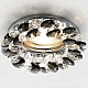 встраиваемый светильник ambrella light crystal k206 bk/ch