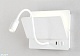 бра crystal lux duo ap9w led wh