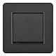 выключатель одноклавишный arte milano set16-1-30-1 black