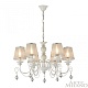 подвесная люстра arte milano 347620/6 wt+sl
