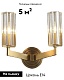 бра moderli brass v11073-2w