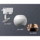 комплект трекового светильника ambrella light track system xt1101024 swh/ppg белый песок/золото розовое полированное (a2520, c1101, n7035)