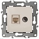 розетка комбинированная rj45+tv эра 12-3110-02 б0027442