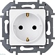 розетка с/з legrand inspiria 673720