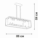 потолочная люстра vitaluce v5402-1/4pl