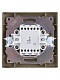 выключатель одноклавишный на 2 направления лама tdm electric sq1815-0706