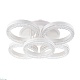 потолочная светодиодная люстра escada albus 10276/5led app