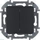 выключатель двухклавишный legrand inspiria 673623