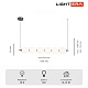подвесная люстра lightera lavish le162l-6w wifi