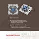 розетка телефонная rj11 arte milano 202.51-1.silver
