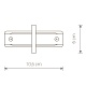 коннектор прямой nowodvorski profile recessed 8968