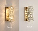 настенный светильник delight collection glissando 6005w/s gold/clear