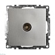 розетка телевизионная tv stekker катрин серебро gls00-7108-03 39586