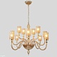 подвесная люстра crystal lux silvestro sp12 amber