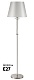 торшер crystal lux nicolas nicolas pt1 nickel/white