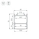 профиль arlight line-6070-2000 anod black 046402
