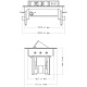 блок розеток 47 (1 секция и 2 usb) mebax 00-00001163
