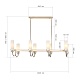 подвесная люстра st luce элегра sl1402.263.08