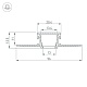 алюминиевый профиль arlight pds-f-hide-3000 045497