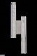 бра christine le7702/2w black chrome