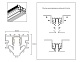 шинопровод низковольтный для монтажа в натяжной потолок ambrella light track system gl1950