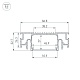 профиль arlight stretch-41-ceil-center-2000 white 053527