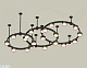комплект подвесного светильника ambrella light techno ring xr92222100 (a9222, a9227, c9233, c9242, c9238, c9232, n8126, n8124)