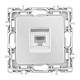 розетка rj45 arte milano 217.45-1.silver