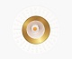 встраиваемый светильник italline it02-028 gold 3000k