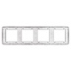 рамка четырехместная arlight frm-versa-pl-4-bk 045188