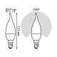 лампа светодиодная gauss e14 5,5w 3000к матовая 1034116