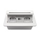 блок розеток lk-dms-742 (2 секции полуавтоматический 2 usb беспроводная зарядка) mebax 00-00002869