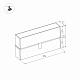 трековый светодиодный светильник для магнитного шинопровода arlight mag-flat-fold-45-s205-6w warm3000 026985
