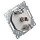розетка телевизионная tv stekker катрин шампань gls00-7108-02 39600