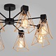 люстра на штанге eurosvet trappola 70107/8 черный/латунь a061403