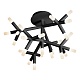 потолочная светодиодная люстра iledex savage fs-017-x25 bk
