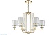 подвесная люстра crystal lux nicolas nicolas sp-pl6 gold/white