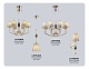 подвесная люстра ambrella light high light ceramo classic lh75403