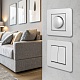 выключатель двухклавишный arte milano set16-1-30-2 silver
