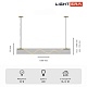 подвесной светильник lightera luara le102l-100g wifi